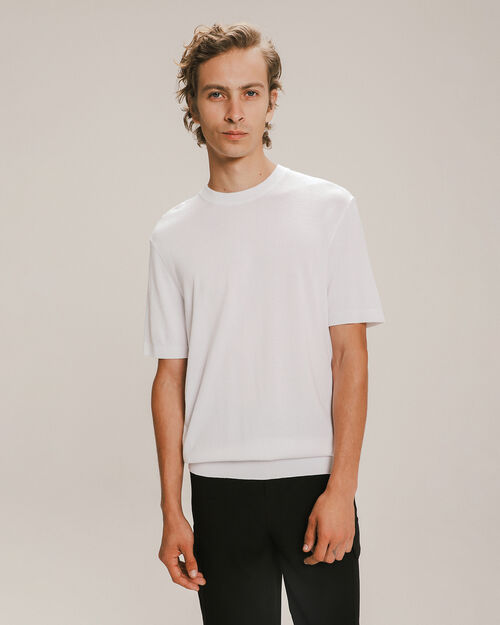 Playera Blanca De Punto